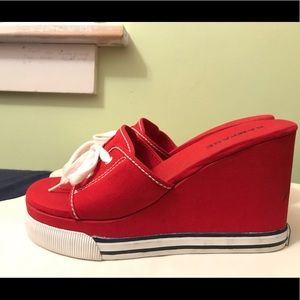 Rampage deadstock platform wedged sandals Y2k